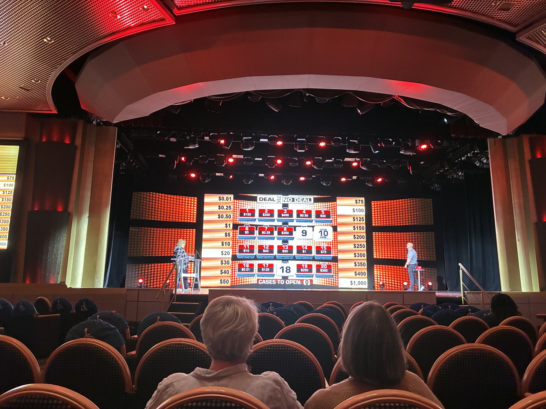 Deal or No Deal show in the theatre