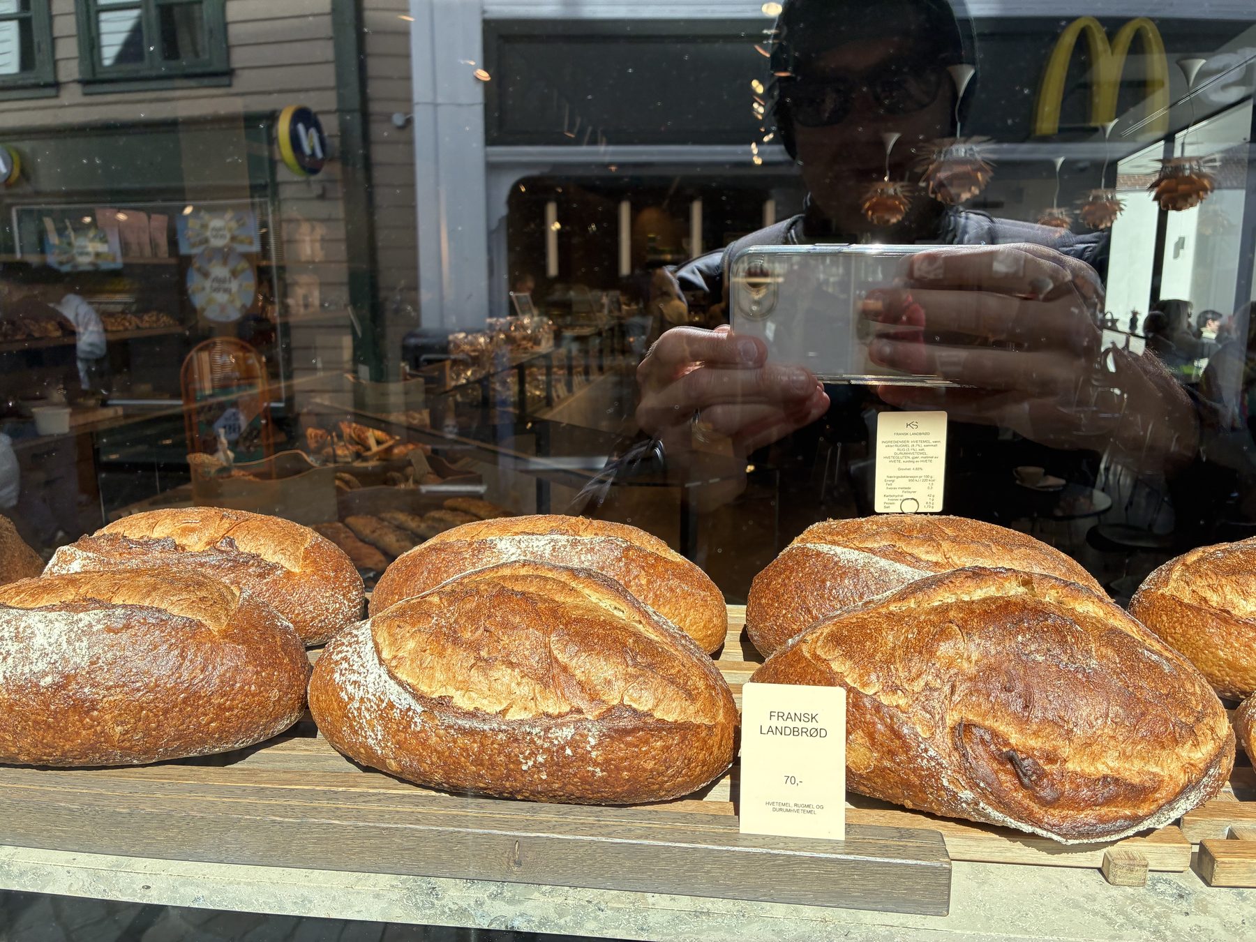 A Stavanger bakery window