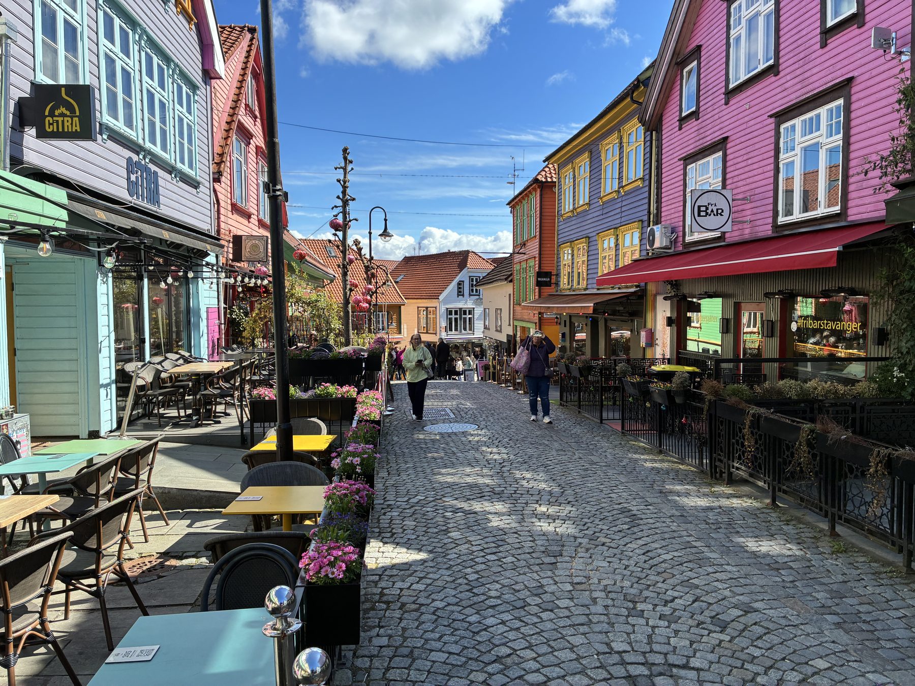 The colourful houses of Fargegata