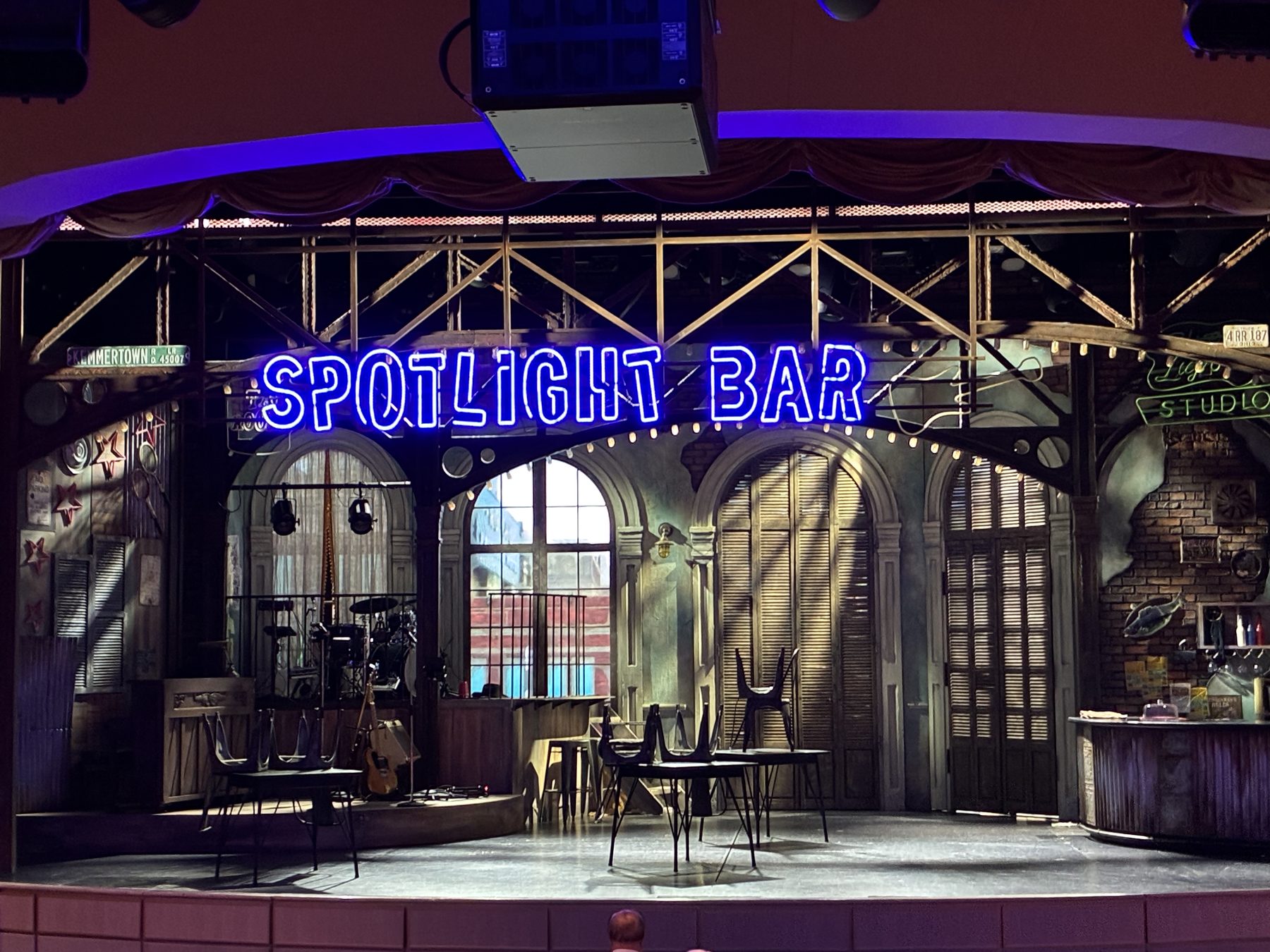 The Spotlight Bar stage